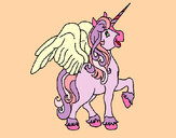 Dibujo Unicornio con alas pintado por Arjelyz