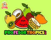 Dibujo Frutas Profesor Tropics pintado por queyla