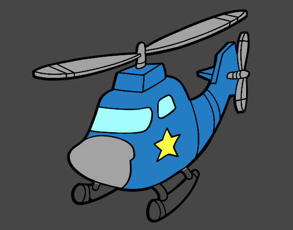 Helicóptero con una estrella