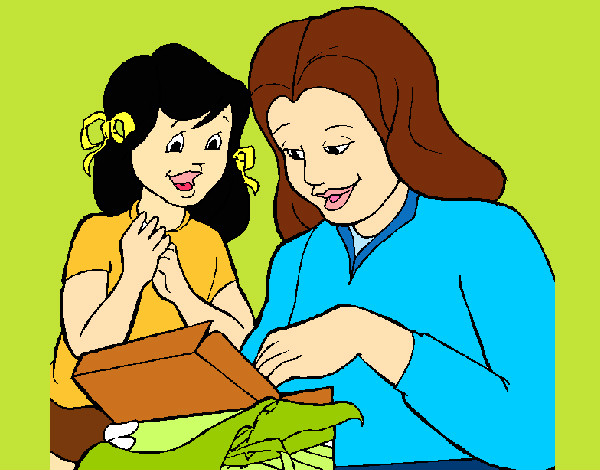 Dibujo Madre e hija pintado por gabyota27