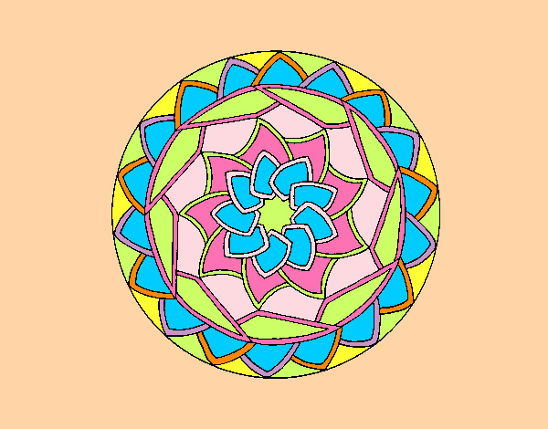 Dibujo Mandala 1 pintado por Mariadelca