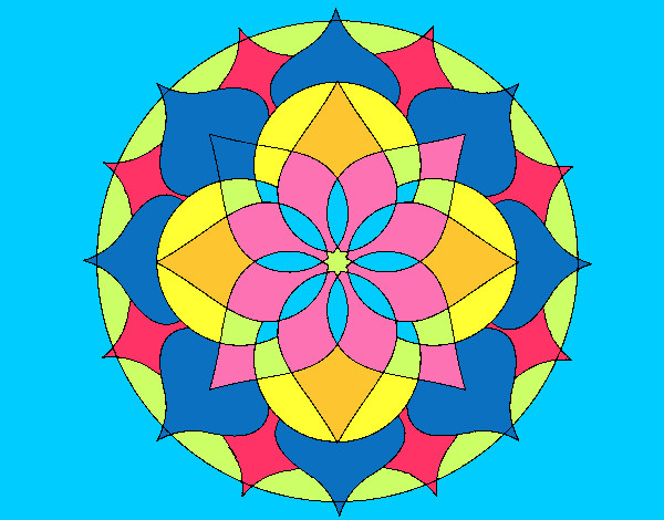 Dibujo Mandala 14 pintado por Mariadelca