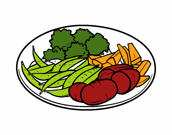 Plato de verduras