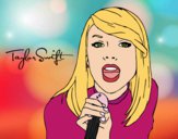 Dibujo Taylor Swift cantando pintado por Diamond