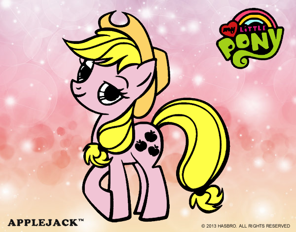 Dibujo Applejack pintado por ivanna1602