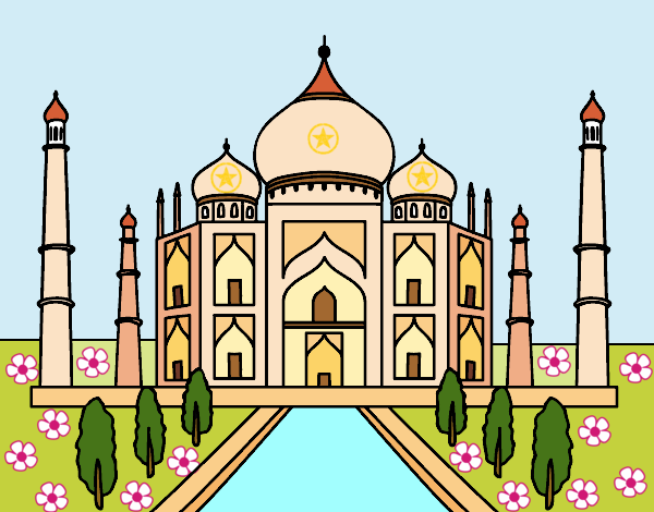 Dibujo de El Taj Mahal pintado por en Dibujosnet el da