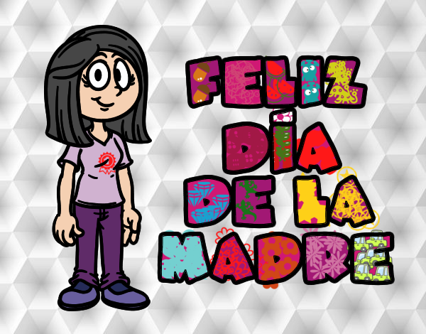 Dibujo Feliz día de la madre pintado por SinaiV