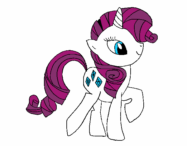 Dibujo Rarity pintado por tilditus