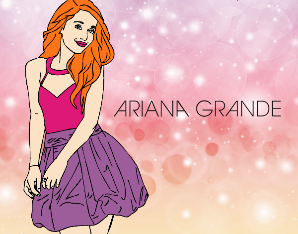 Dibujo Ariana Grande pintado por vicpaodie9