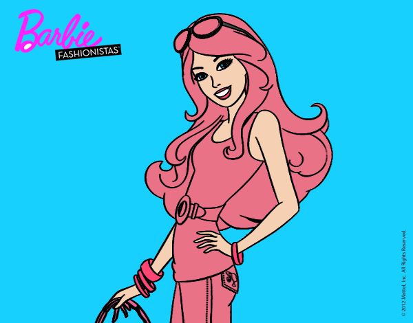 Dibujo Barbie casual pintado por tilditus