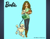 Dibujo Barbie con sus mascotas pintado por sylvi