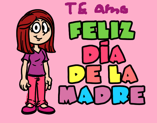 Dibujo Feliz día de la madre pintado por tilditus