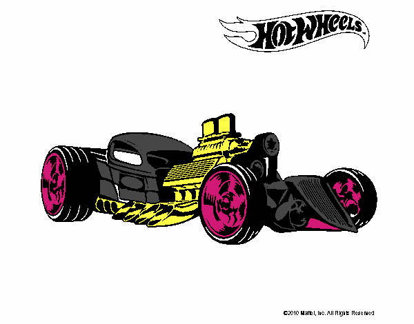 Dibujo Hot Wheels 10 pintado por tilditus