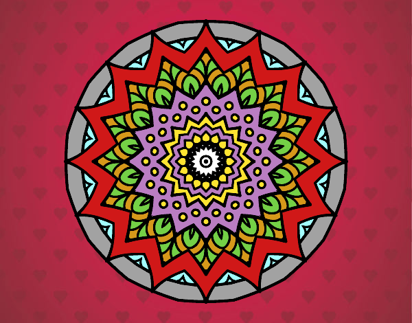 Dibujo Mandala creciente pintado por Romewa15