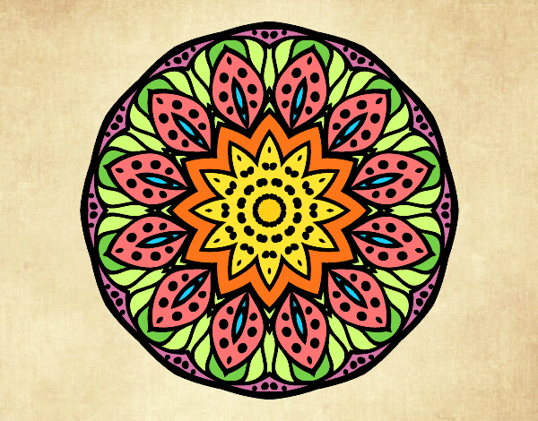 Dibujo Mandala naturaleza pintado por Sophiie