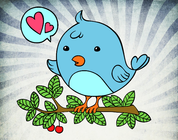 Dibujo Pájaro de Twitter pintado por VICTORIA77