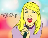Dibujo Taylor Swift cantando pintado por manuelilla