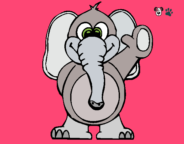 Dibujo Elefante 2 pintado por Filippo