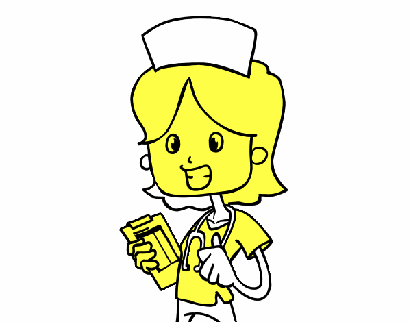 Enfermera de visita