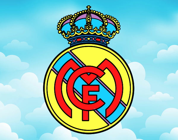 Dibujo Escudo del Real Madrid C.F. pintado por tilditus