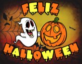 Dibujo Feliz Halloween pintado por valeterry