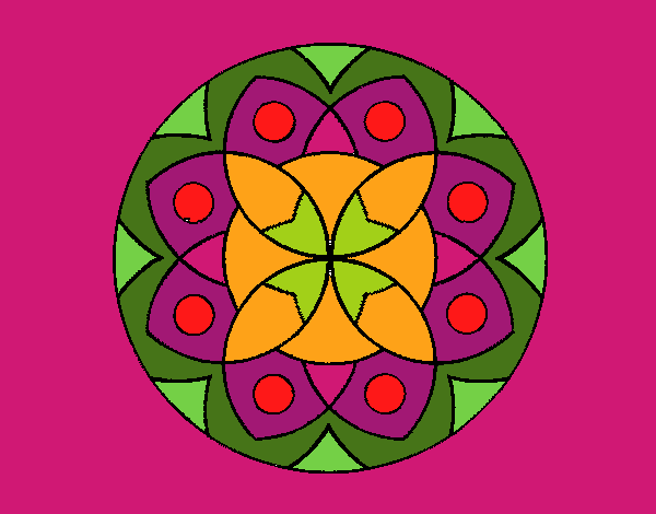 Dibujo Mandala 13 pintado por tilditus