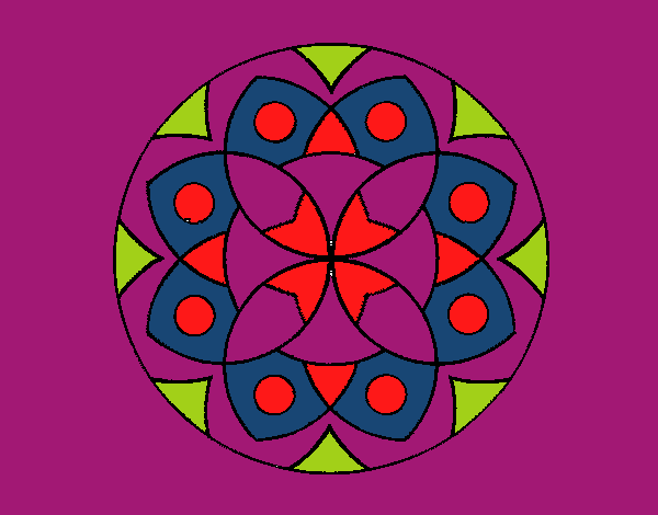 Dibujo Mandala 13 pintado por tilditus