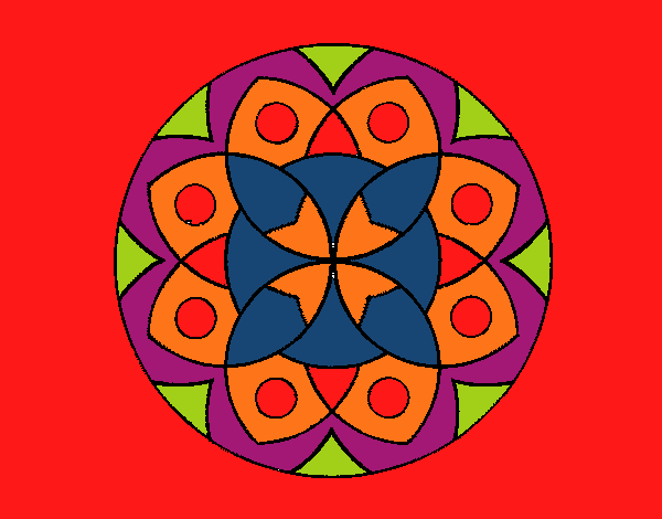 Dibujo Mandala 13 pintado por tilditus