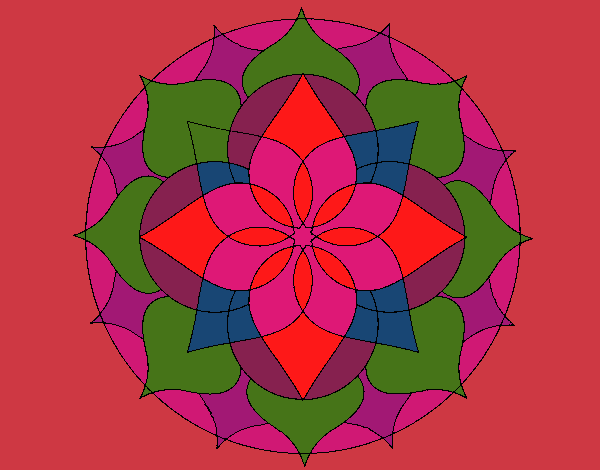 Dibujo Mandala 14 pintado por tilditus