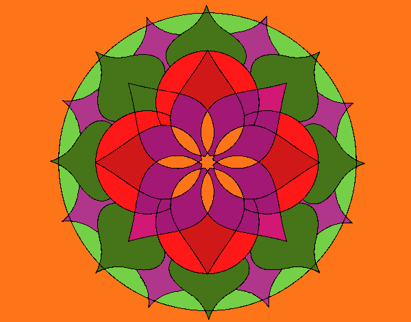 Dibujo Mandala 14 pintado por tilditus