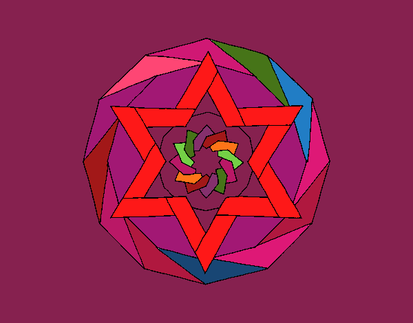 Dibujo Mandala 18 pintado por tilditus