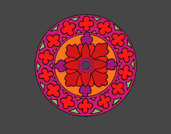 Dibujo Mandala 21 pintado por tilditus