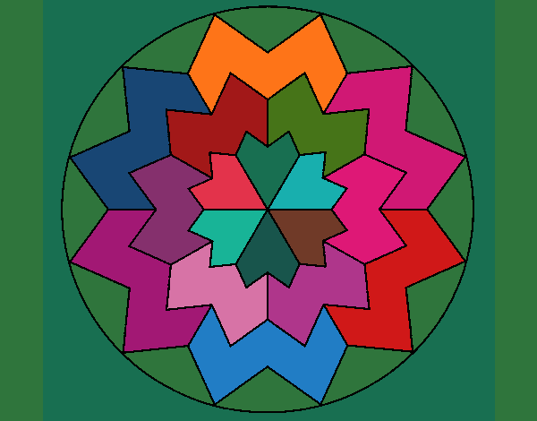 Dibujo Mandala 29 pintado por tilditus