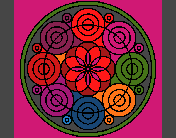 Dibujo Mandala 35 pintado por tilditus