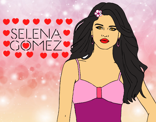 Dibujo de Selena Gomez pintado por en Dibujos net el día 17 05 15 a las