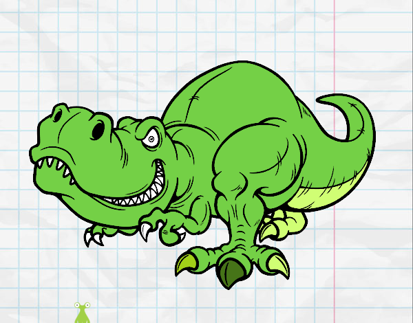 Dibujo Tyrannosaurus Rex pintado por Filippo