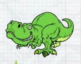 Dibujo Tyrannosaurus Rex pintado por Filippo