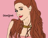 Dibujo Ariana Grande con collar pintado por AnaStones