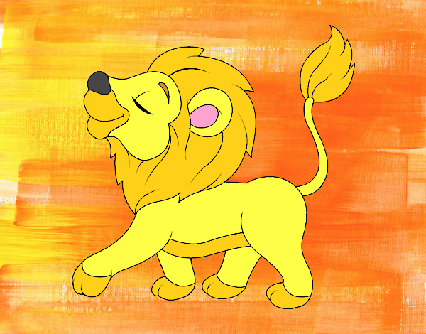 Dibujo Cachorro de león pintado por flore777