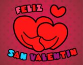 Dibujo Feliz San Valentin pintado por natachita8
