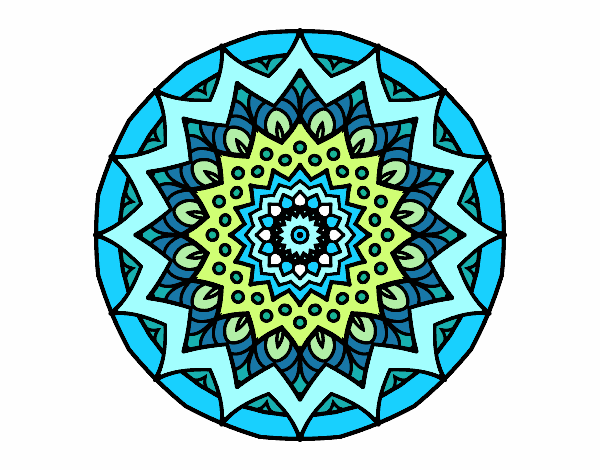 Dibujo Mandala creciente pintado por Sophiie