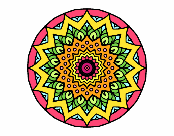 Dibujo Mandala creciente pintado por Sophiie