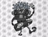 Dibujo Robot DJ pintado por valeterry