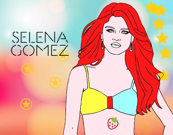 Dibujo Selena Gomez pintado por tilditus