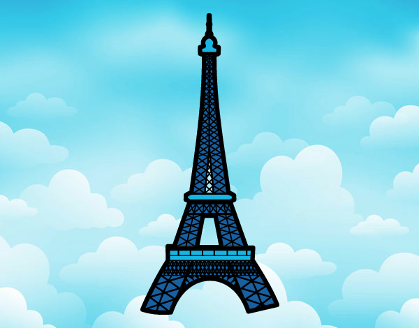 Dibujo Torre Eiffel pintado por natachita8