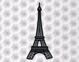 Dibujo Torre Eiffel pintado por valeterry