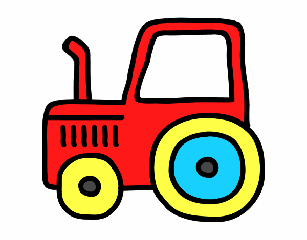 Tractor rojo