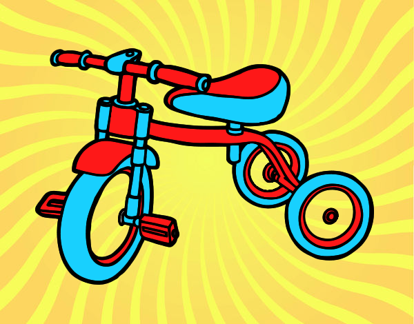 Dibujo Triciclo para niños pintado por natachita8