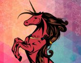Dibujo Unicornio mágico pintado por valeterry