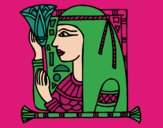 Dibujo Cleopatra pintado por tilditus